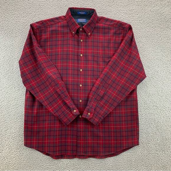 Vintage Pendleton Men's Plaid Button-Down Shirt Virgin Wool USA   -   Size: XL - Picture 1 of 14